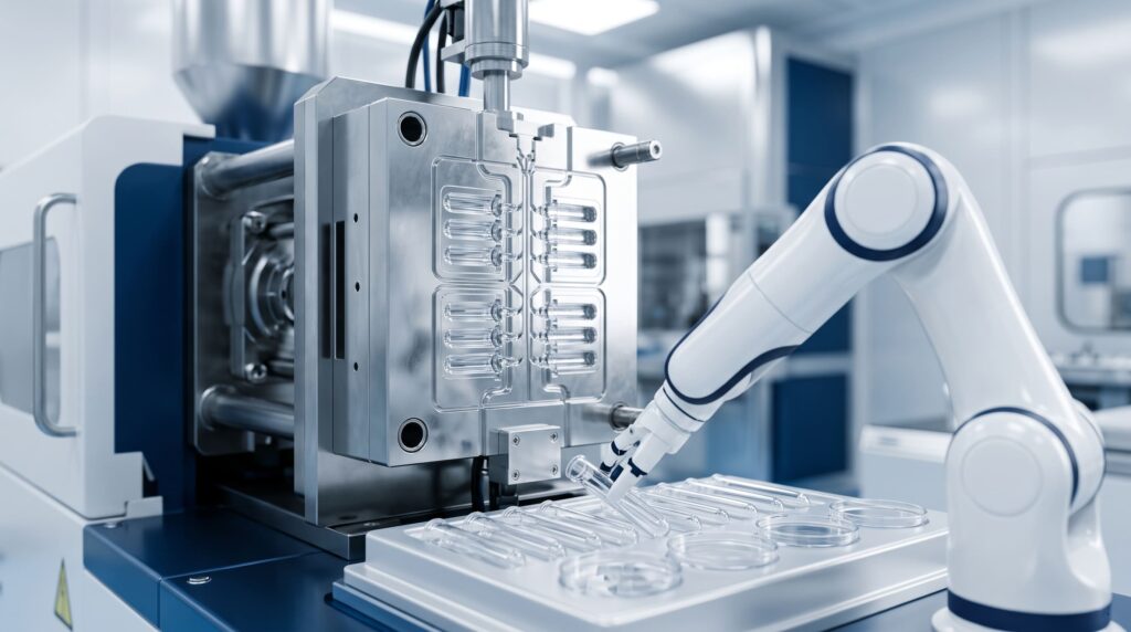 Türkiye'nin önde gelen medikal plastik üreticilerinden Pipar Med'in ISO 13485 standartlarındaki laboratuvar sarf malzemeleri üretim fabrikası.